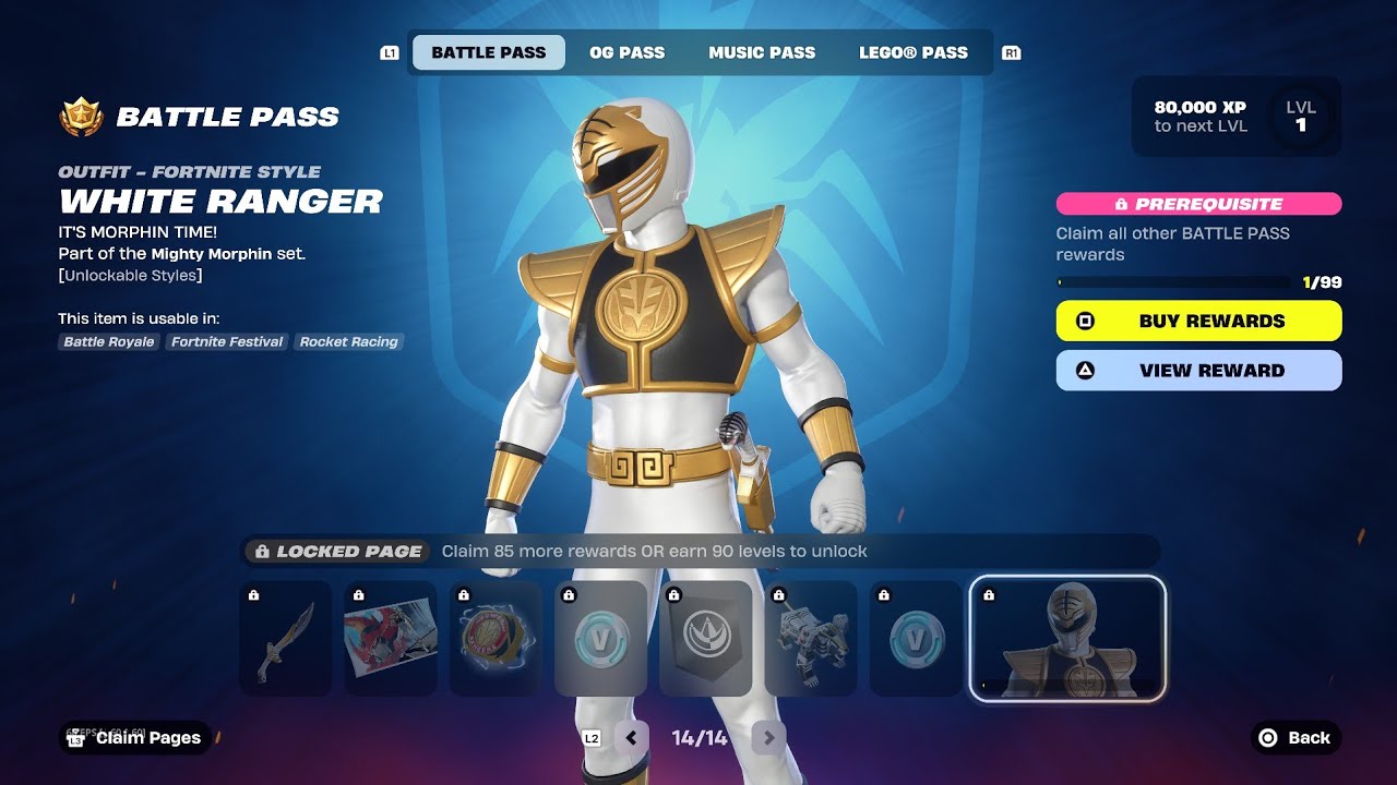 Fortnite: Chapter 6 season 4 battle Pass Rewards