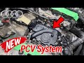 Audi a5a6 32l engine removereplace pcv intake runner  fuel rail line repair automotive
