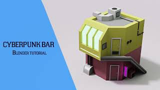 CYBERPUNK BAR | modeling in blender