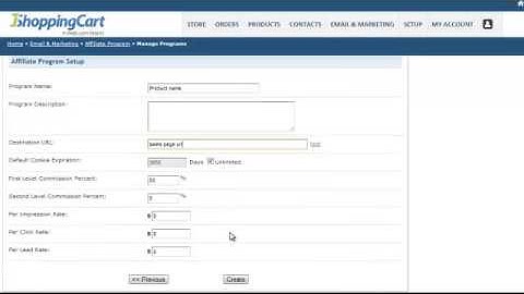 How to Add a Product to an Affiliate Program in 1ShoppingCart