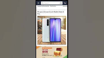 Amazon Mi quiz | Answer & win Redmi Note 8 pro