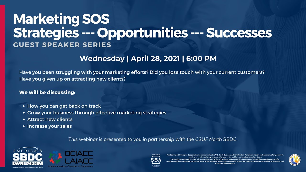 Marketing SOS, April 28, 2021