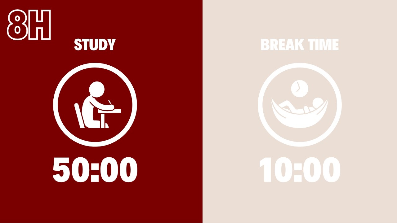 Study With Me 8 Hours | Brown Noise + Pomodoro Timer 🍅 | Deep Focus ...