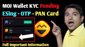 E Sign Verification In moj app | E sing Pending In MOJ App Wallet | MOJ App Wallet KYC Pending