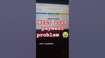 KCET 2025 Option Entry Payment repayment problem #issue #payment #kcet #kea #2025 #sr #option #entry