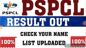 PSPCL RESULT OUR FOR VARIOUS POSTS || CHECK YOUR NAME
