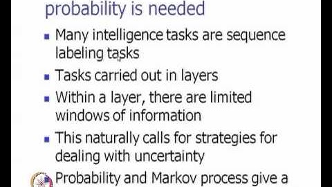 Mod-01 Lec-16 AI and Probability; HMM