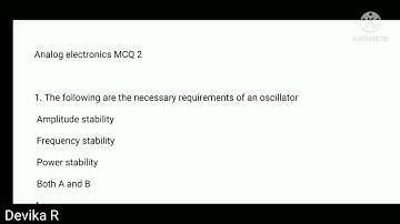 Analog electronics MCQ 2 l TRB polytechnic l TNEB AE l TANCET l GATE exam preparation