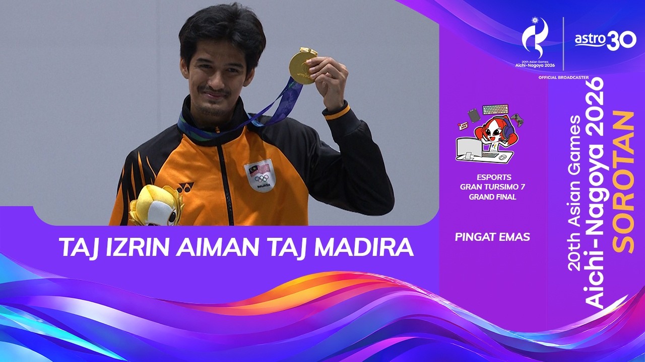 Taj Izrin Aiman Taj Madira | Pingat Emas | E-Sukan Grand Turismo 7 | Sorotan Sukan Asia 2026