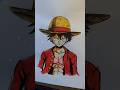 Drawing Luffy🔥one piece🗿#shorts #art #luffy #onepiece #explore #fyp #luffyedit