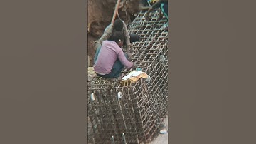Workers working on rebar process #construction #workers #update #work #rebar #highrise #foundation
