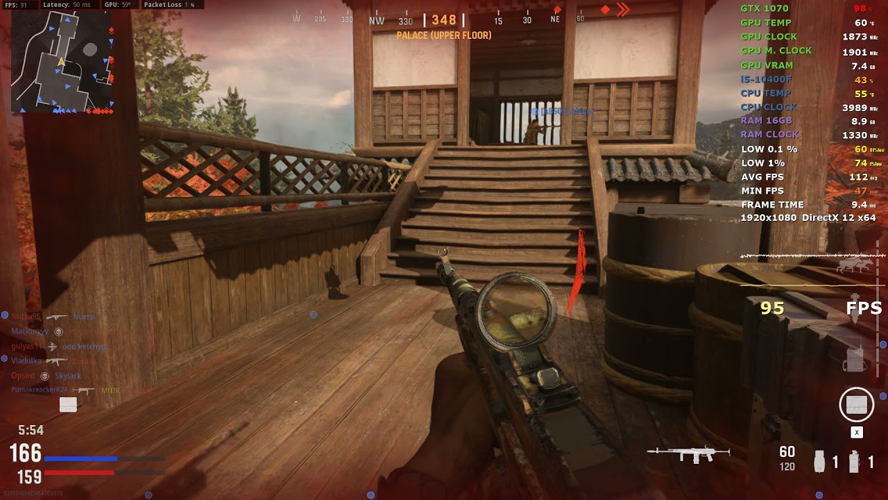 Call of Duty Vanguard, FIDELITYFX setting that improves framerate by solid 35-45 fps