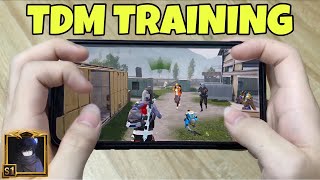 KING of REFLEX🔥TDM Training 5 Finger + Full Gyroscope | Handcam PUBG Mobile