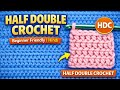 Half Double Crochet Kaise Kare? | HDC Stitch Easy Tutorial | Hindi