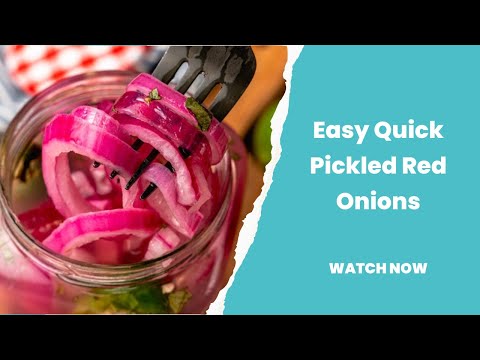 Pickled Red Onions and Cucumbers - Little Bites Of Joy