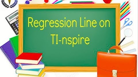 How to Find the Regression Line on TI-nspire