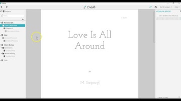 Automatic Sidebar Invisibility Feature - Dabble Writer App