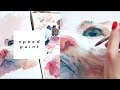 WALK-THROUGH SPEED PAINTING // My cat Suki