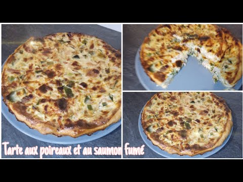 une-recette-trop-facile-🤩👍-|-tarte-aux-poireaux-et-au-saumon-fumé