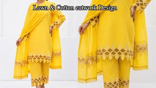 Latest Daman And Sleeves Design | Unique Sleeves Cutwork | Trendy Fashion