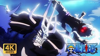 Luffy controlling Lightning vs Pure Haki Kaido (Luffy vs Kaido) | One Piece Episode 1074 [4K 60FPS]