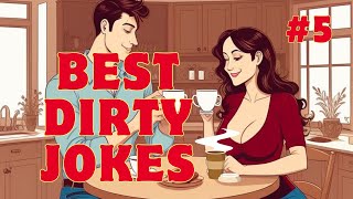 BEST DIRTY JOKES.#5. 7  FUNNY JOKES. Husband and wife drinking coffee...