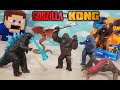 GODZILLA vs KING KONG Movie BATTLE Toys - 2021 Playmates Complete Set