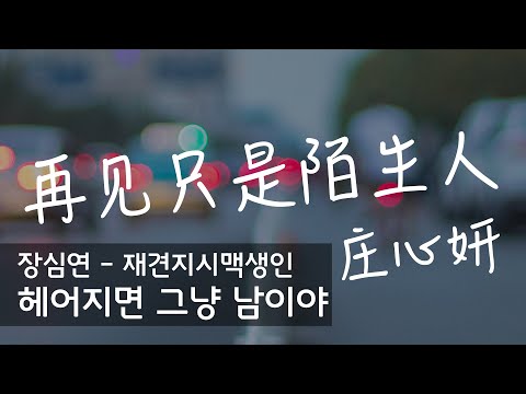 [중국 노래] 사랑하던 연인과 헤어졌을 때 '再見只是陌生人 / 헤어지면 그냥 남이야' (가사, 해석, 병음)