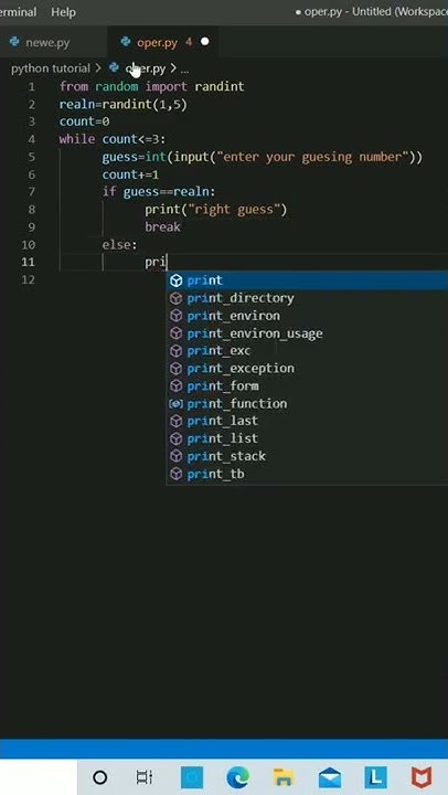 Create number guessing game👌 in python 🤩🔥#shorts #short #python - YouTube