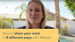 How to share your work in 9 different ways with Xtensio