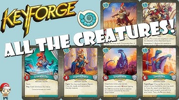 All the Saurian Creatures in Keyforge! (Worlds Collide)