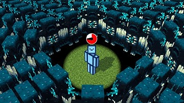 Minecraft but 100 Mobs Spawn Every 100 Seconds