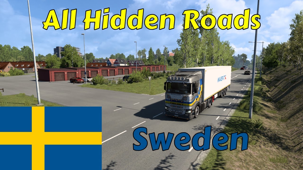 ETS 2 - All hidden roads in Sweden