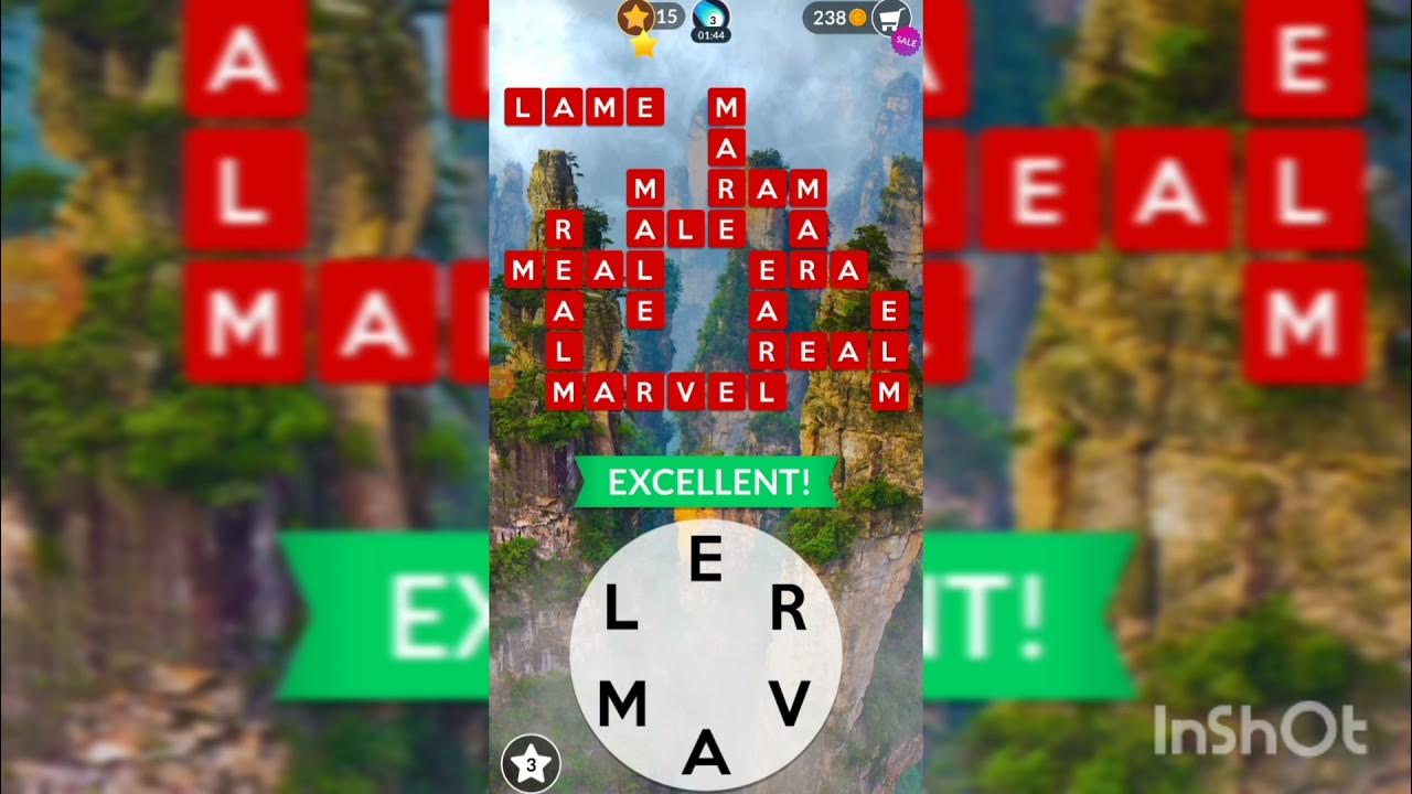 Wordscapes Level 153 - 156 - YouTube
