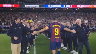 Robert Lewandowski Farewell Last Match Emotional Moments at Spotify Camp Nou 