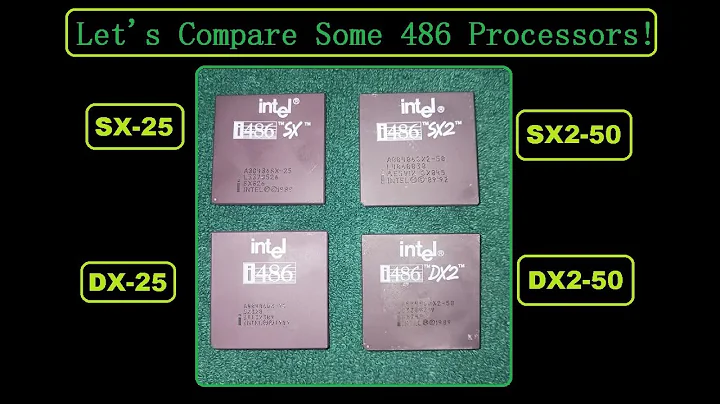 Comparaison des processeurs 486 : DX vs SX