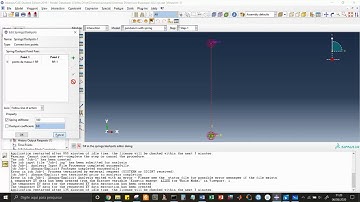 pendulum with spring in Abaqus