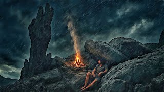 Drifting On A Deserted Island, ( No water, No fire, No Food ) | Survival With Bare Hands