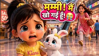 Mommy is Coming😭Lost in Mall Song for Kids | Kiana Lost in Mall | Hindi Nursery Rhymes KianaKidsTV
