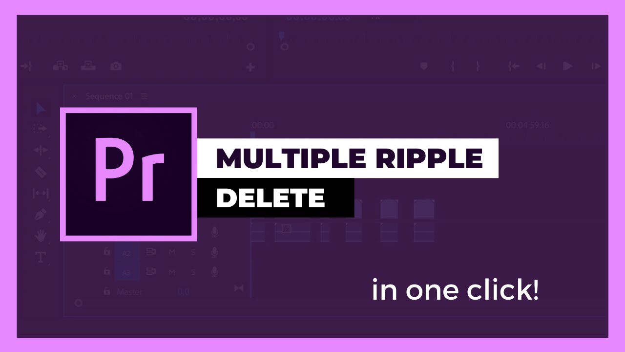 Multiple Ripple Delete in Premiere Pro CC WITH ONE CLICK! YouTube