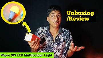 Wipro Garnet 9W Smart LED Bulb || Wifi control || Unboxing & Review + Complete setup | HINDI |