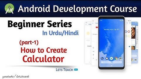 21 - How to Create calculator in Android Studio (part-1)- App Development course (Urdu/Hindi)