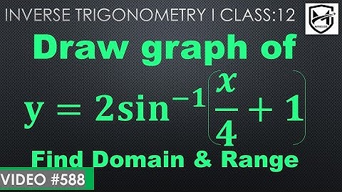 find graph of sin inverse (x/4+1) , find domain & range I class 12 @mathsculeas