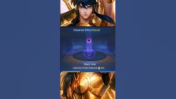 HOW MUCH BLACK VOID RECALL EFFECT #mobilelegends