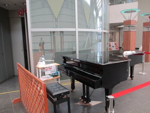 【ピアノ】｛ベートーヴェン月光第一楽章｝｛街角ピアノ｝調理師わらだ光絵＃北九州市小倉北区西日本総合展示場＃Beethoven Moonlight 1st movement＃ヤマハのグランドピアノ