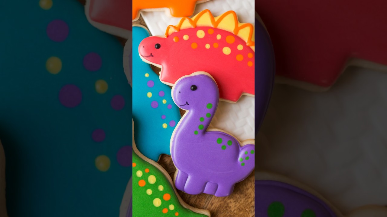 Почему я соскребла это печенье-динозавр и начала заново #украшениепеченья #королевскаяналивка #со...