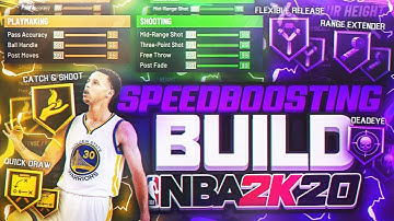 I found the BEST SPEEDBOOSTING PURE SHARP Build on NBA2K20! This is Game BREAKING! DEMIGOD PG BUILD!