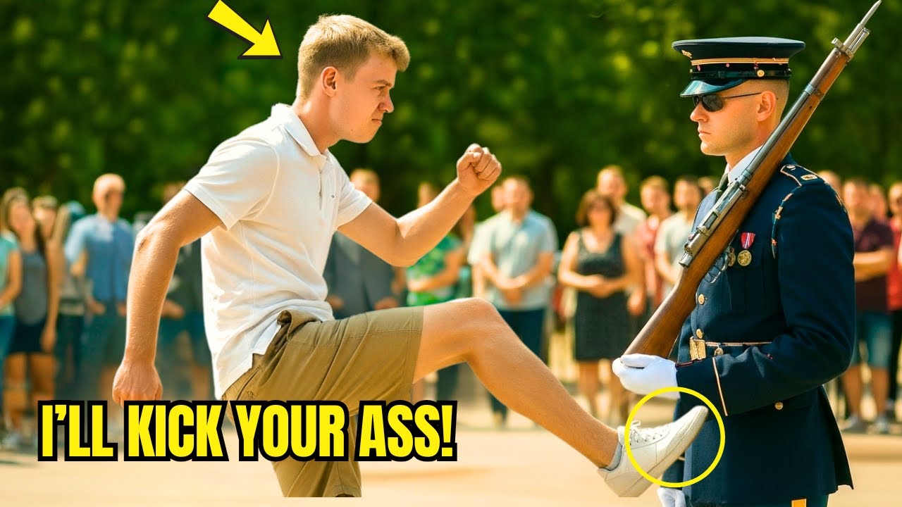 Entitled Tourist KICKED Tomb Guard — And Learned a Lesson He’ll Never Forget..