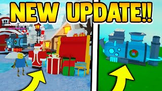 *NEW* CHRISTMAS UPDATE (tools, items & snow) | Roblox Islands/Skyblock