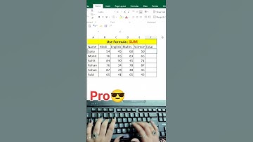 👉 Beginner vs Pro in Excel 🔥 | Excel SUM Formula Shortcut | Excel Tips and Tricks